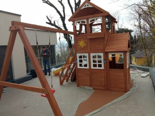 Детская деревянная площадка Клубный домик